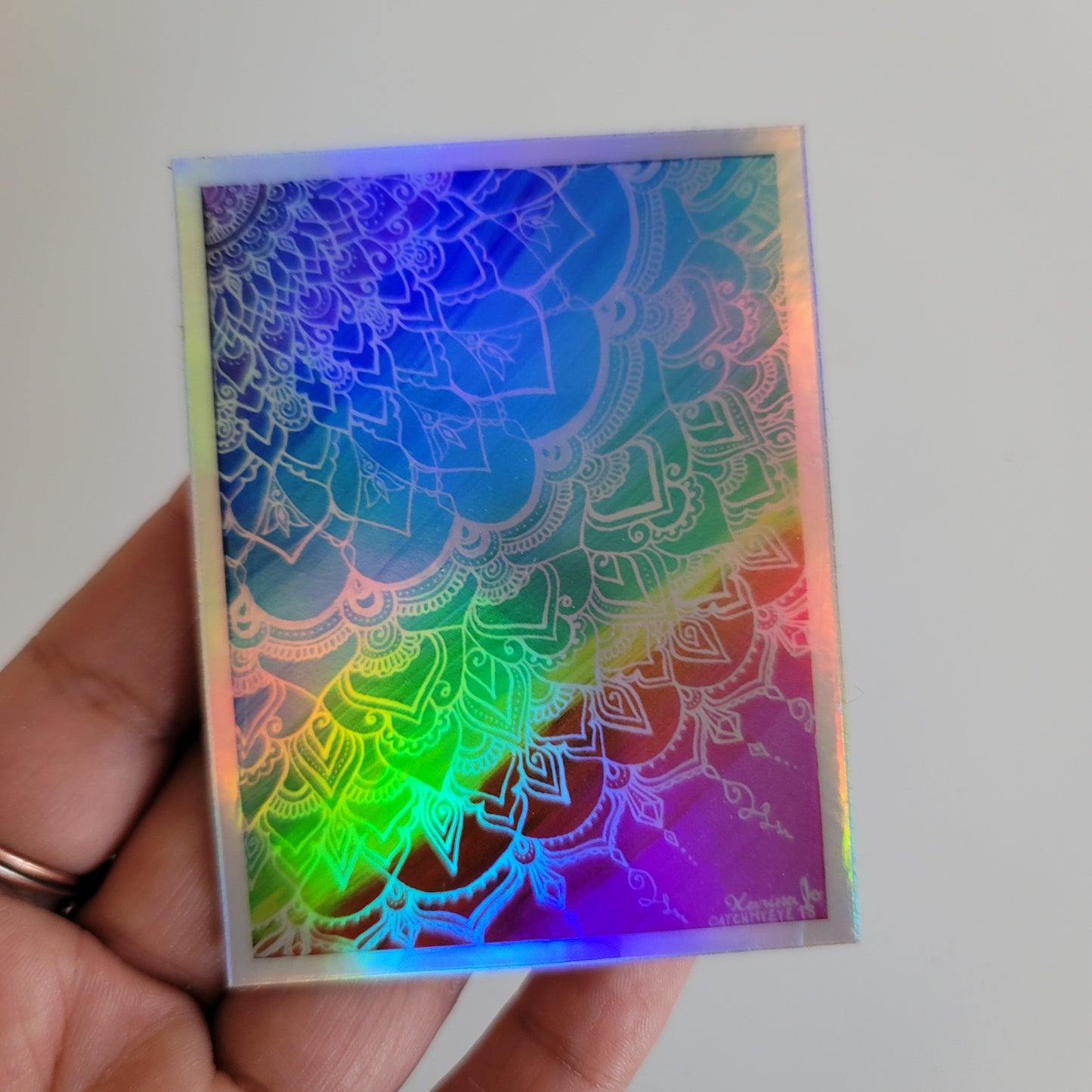 "Chakra Swirl Mandala" waterproof art sticker