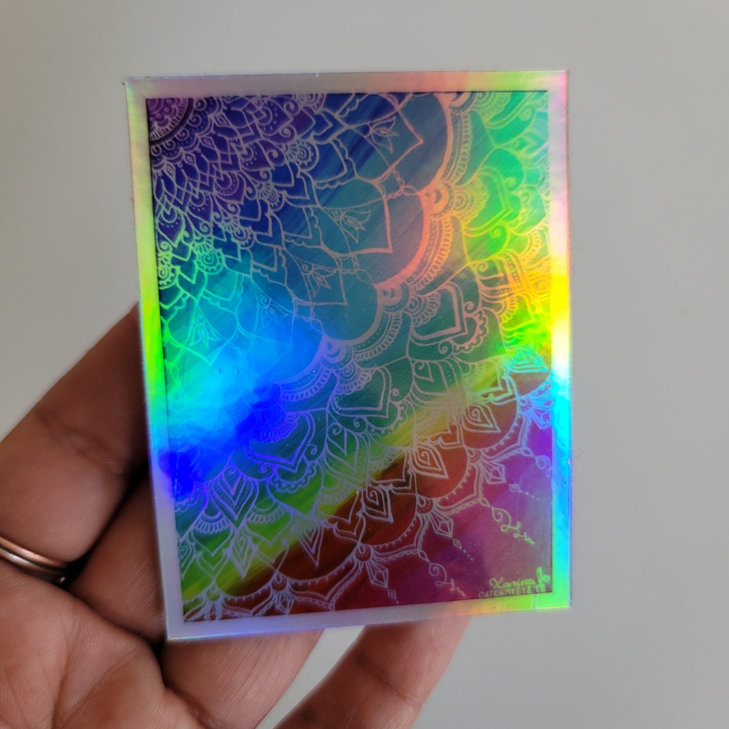 "Chakra Swirl Mandala" waterproof art sticker