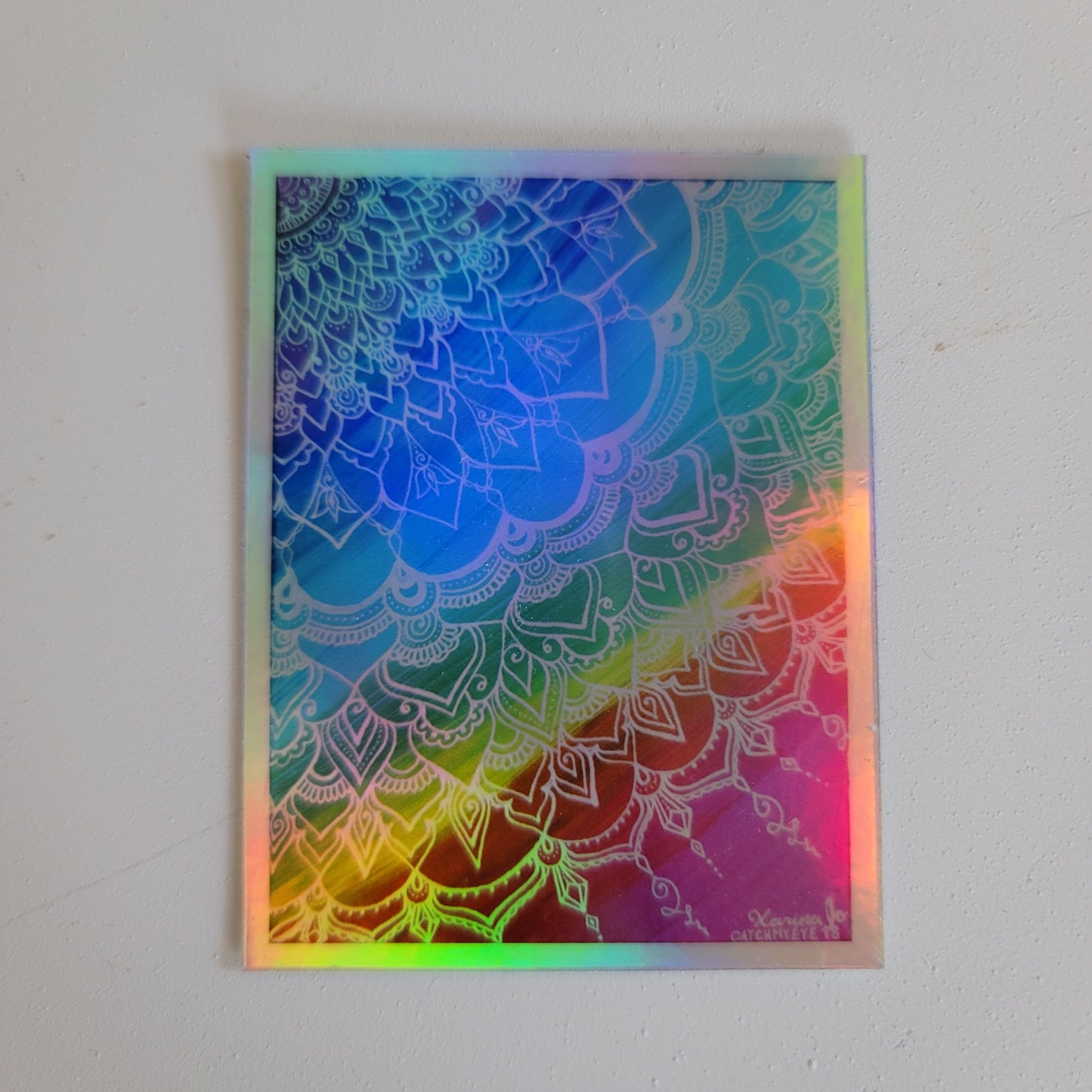 "Chakra Swirl Mandala" waterproof art sticker