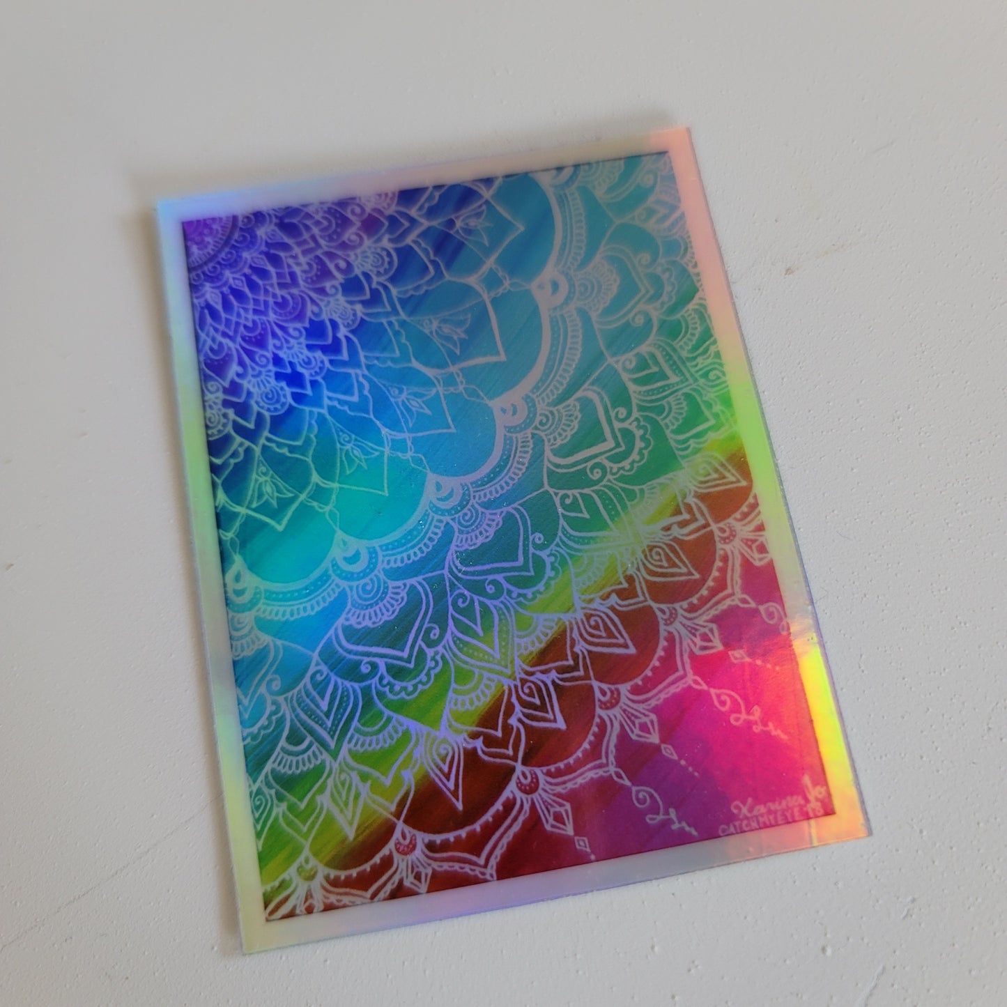 "Chakra Swirl Mandala" waterproof art sticker
