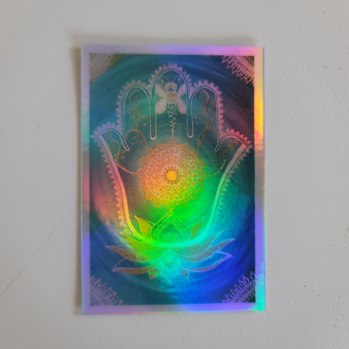 Dragonfly Hamsa waterproof sticker