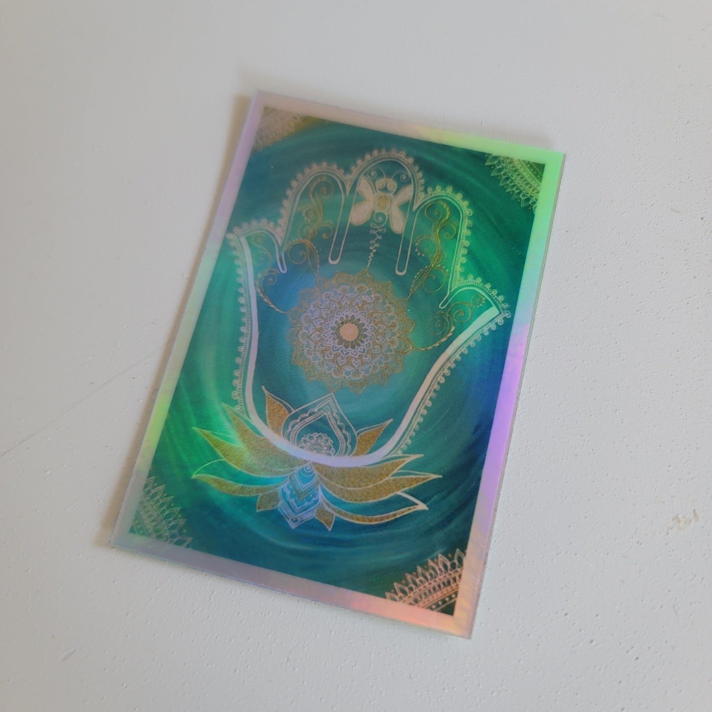 Dragonfly Hamsa waterproof sticker