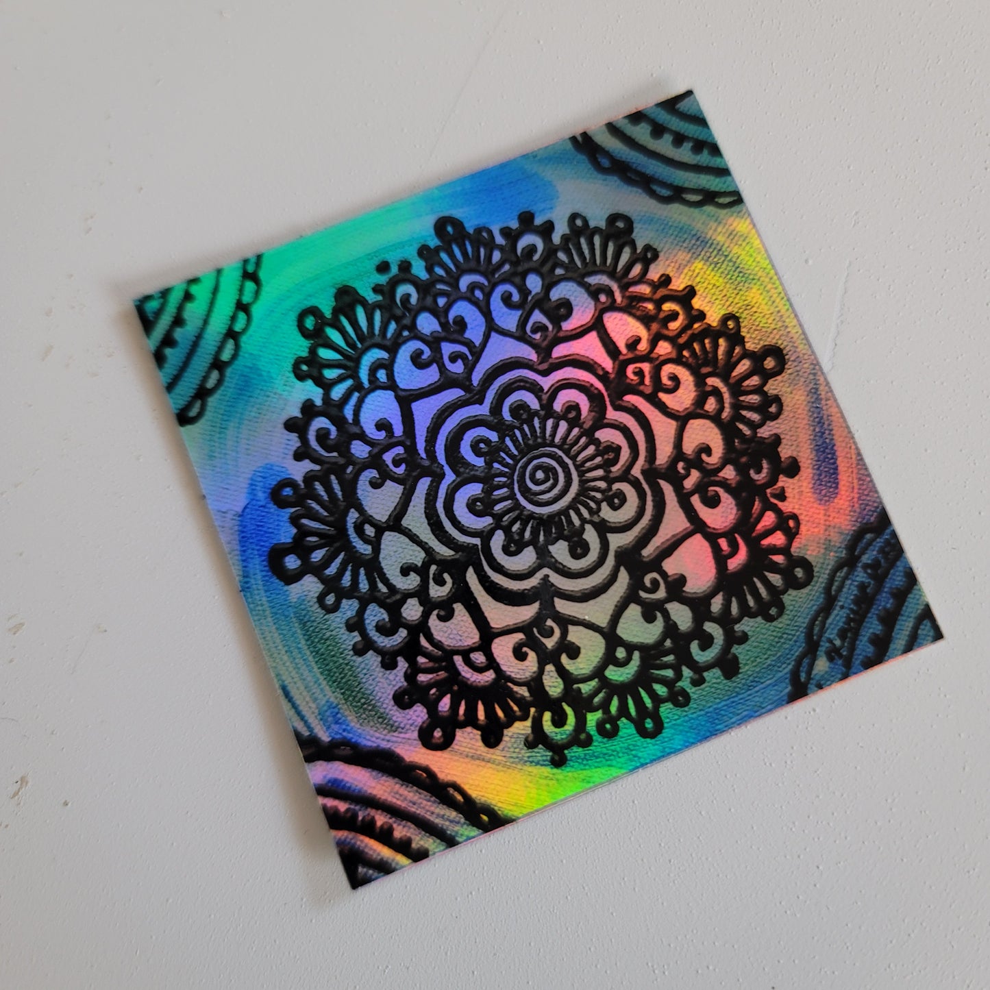 "Discern" waterproof art sticker