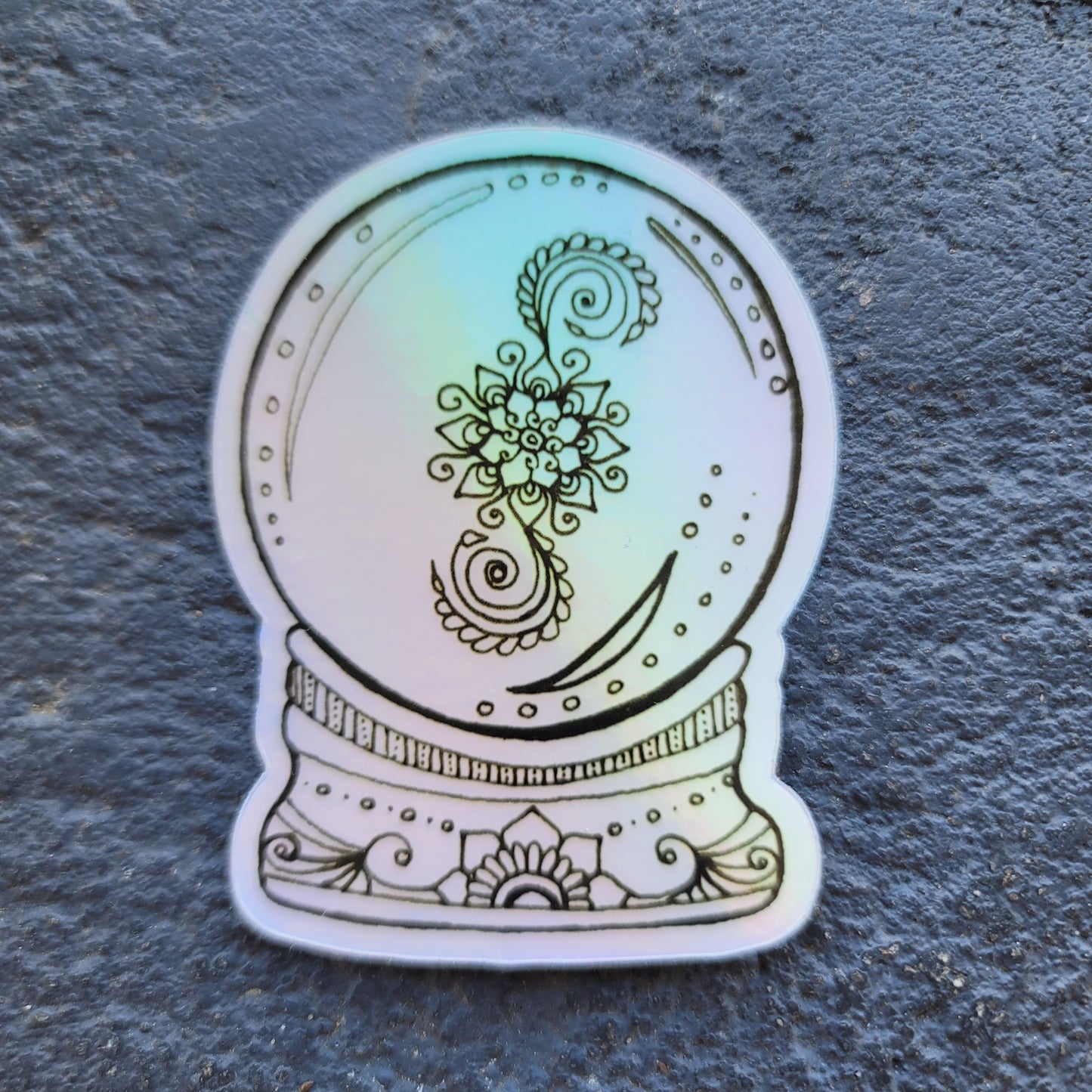 "Crystal Ball" Waterproof art print sticker