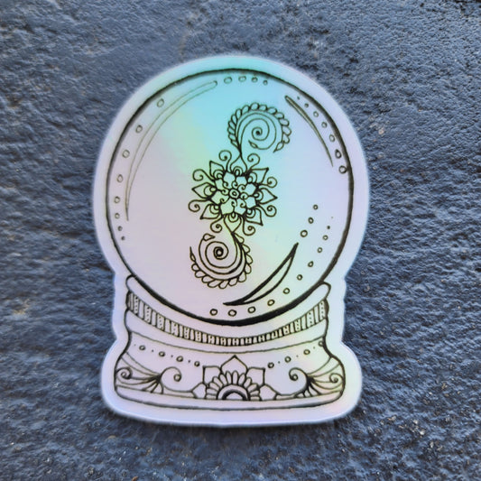 "Crystal Ball" Waterproof art print sticker