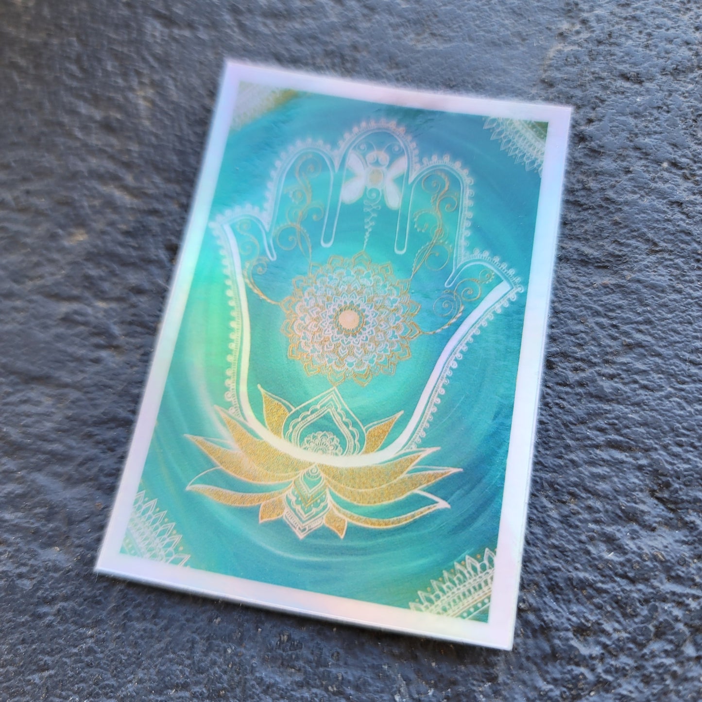Dragonfly Hamsa waterproof sticker