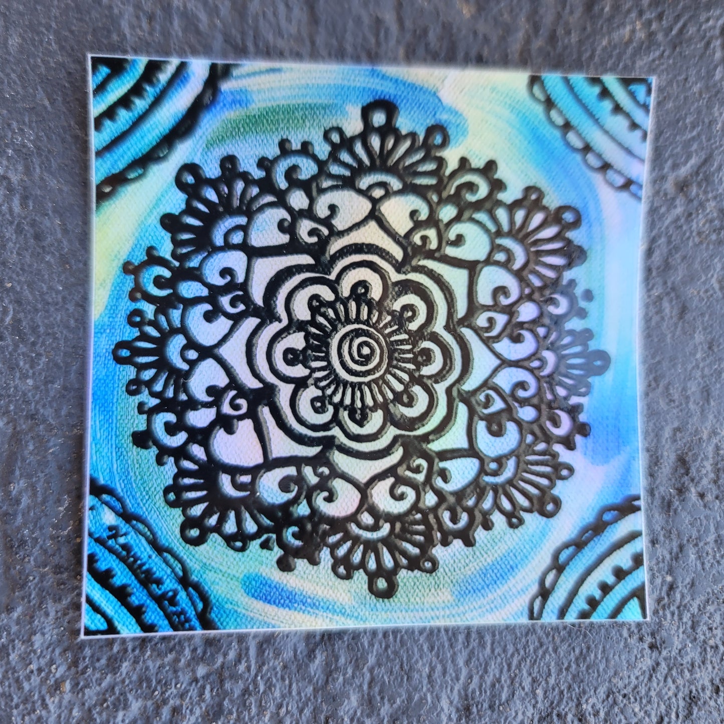 "Discern" waterproof art sticker