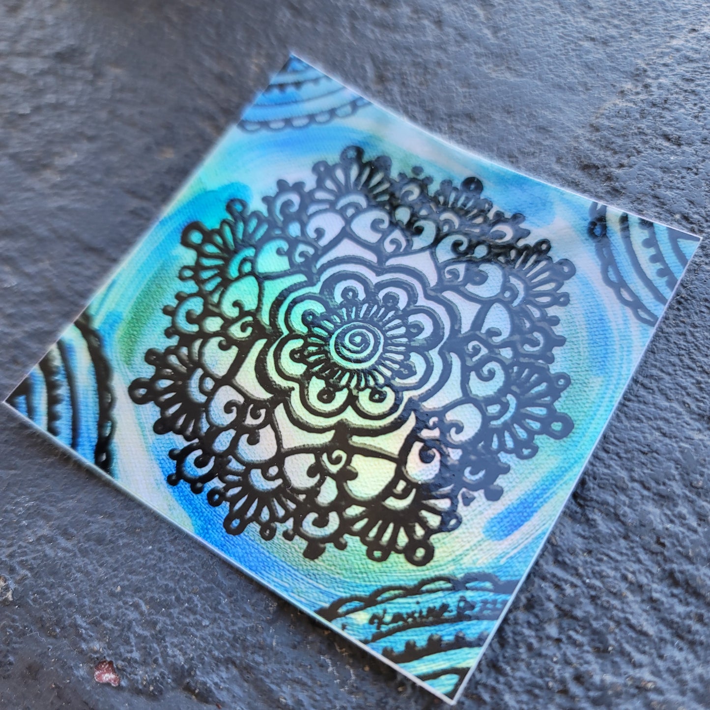 "Discern" waterproof art sticker