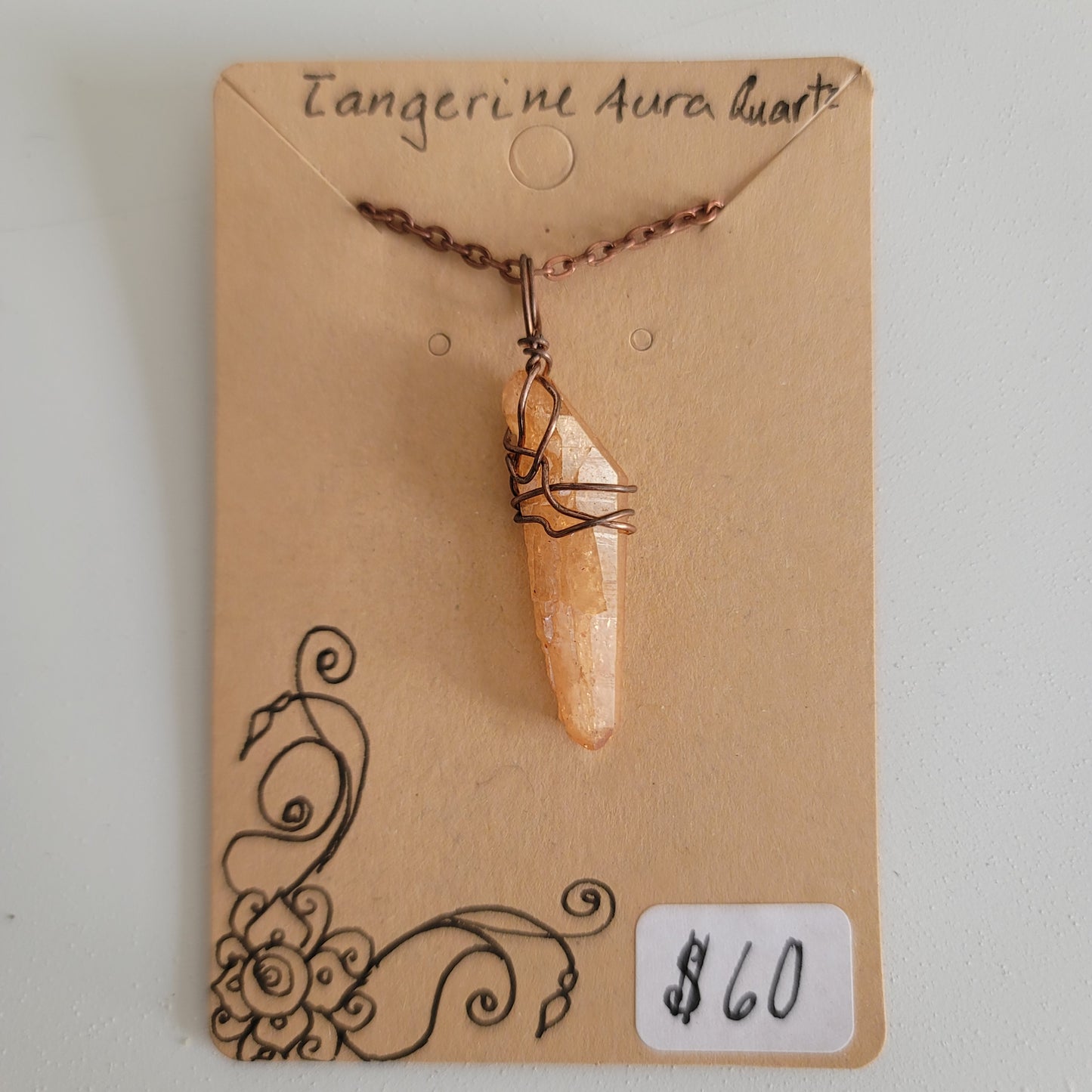 Tangerine Aura Quartz