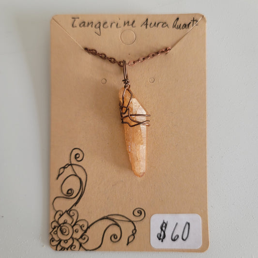 Tangerine Aura Quartz