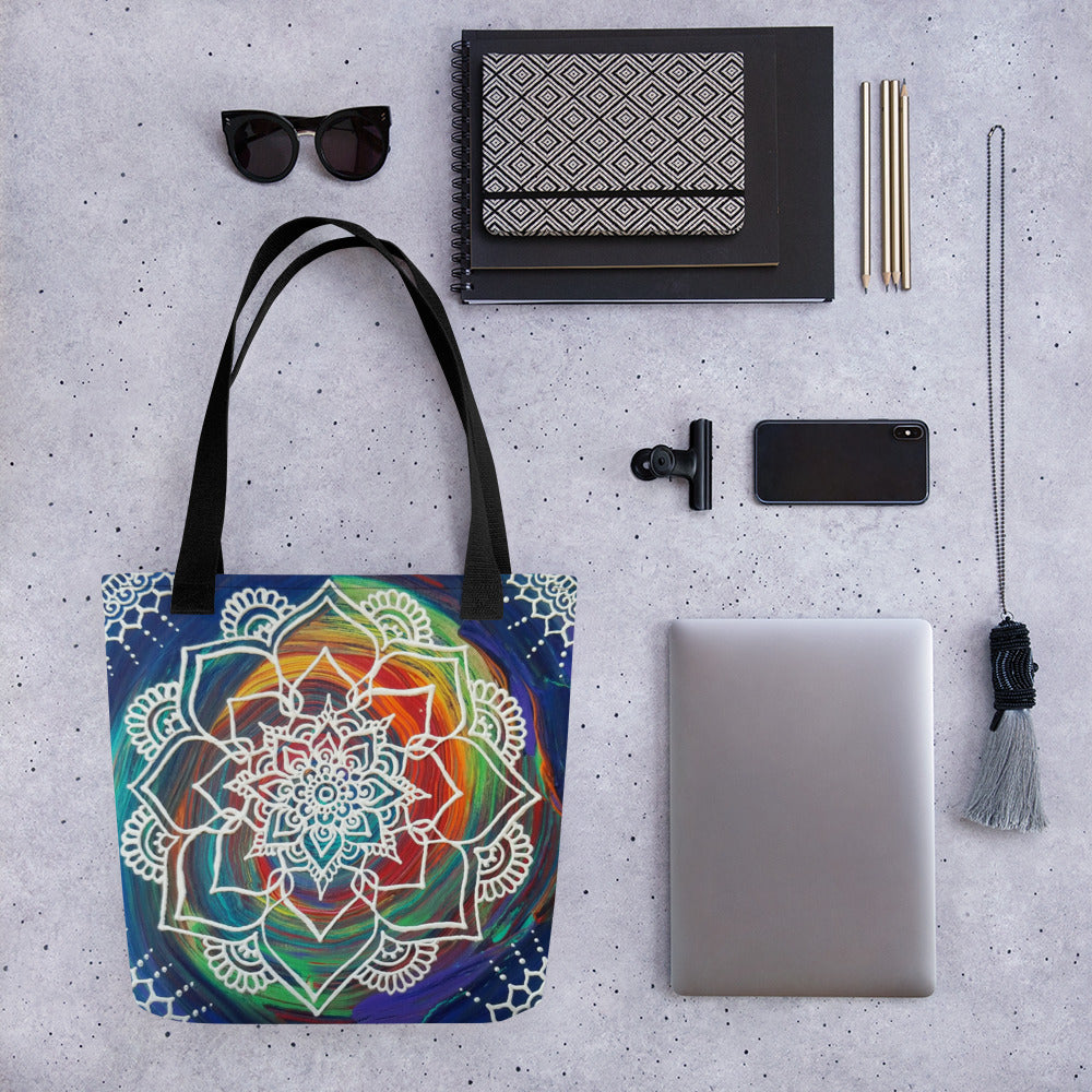 Be Bold Color Splash Art Print Tote bag