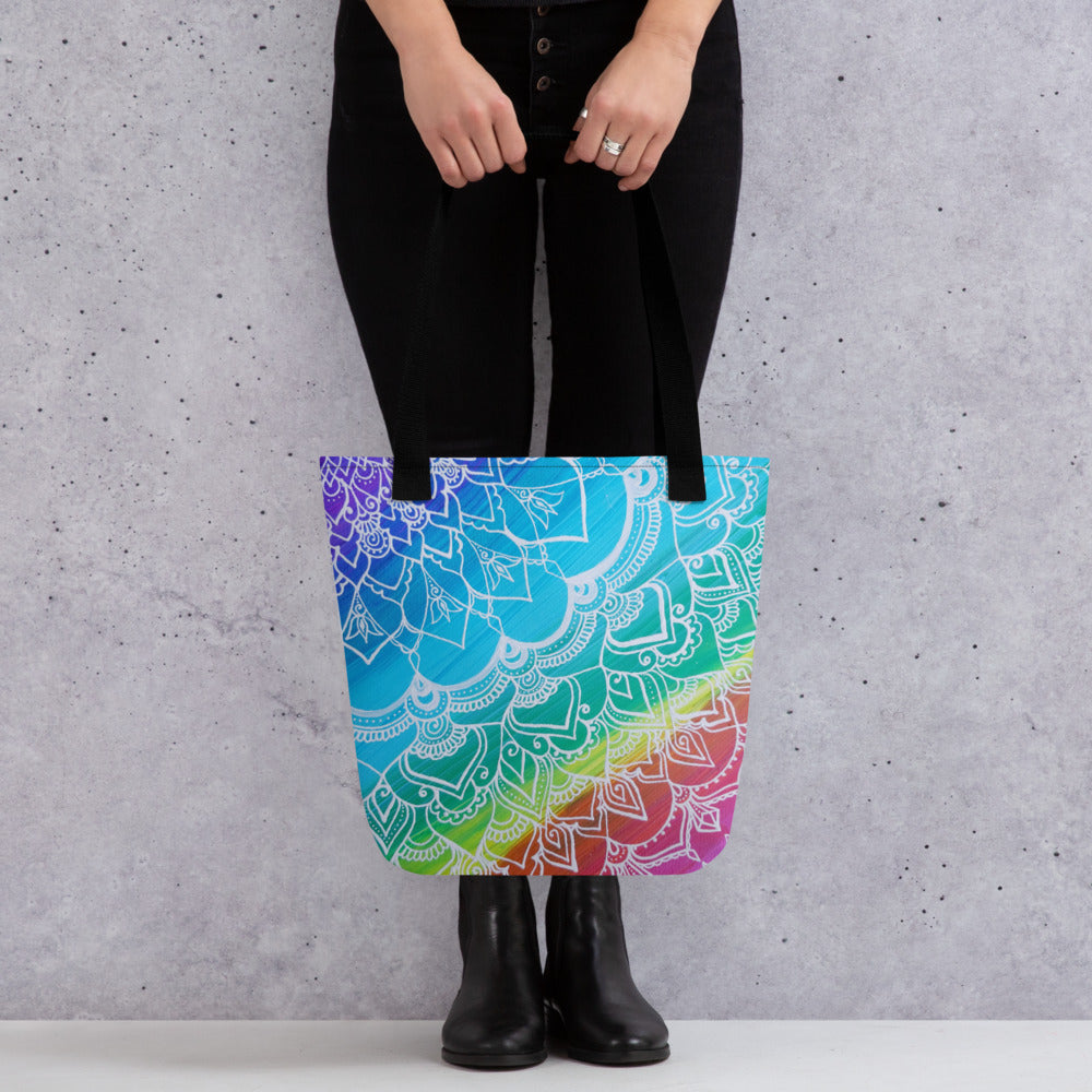 "Chakra Mandala" Art Print Tote bag