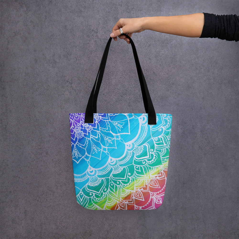 "Chakra Mandala" Art Print Tote bag