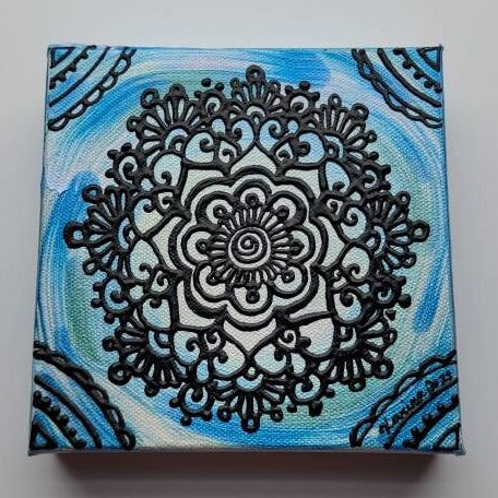 Discern | 6x6" Acrylic Painting | Reiki Art