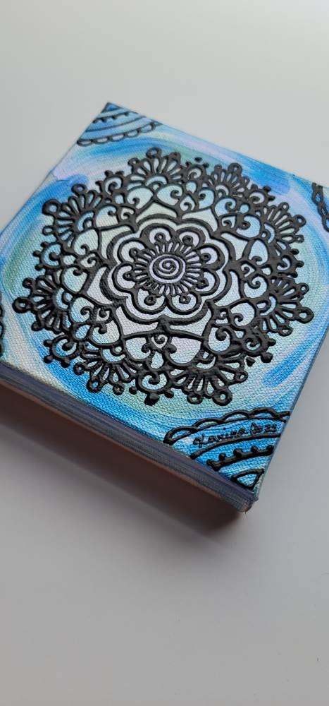 Discern | 6x6" Acrylic Painting | Reiki Art