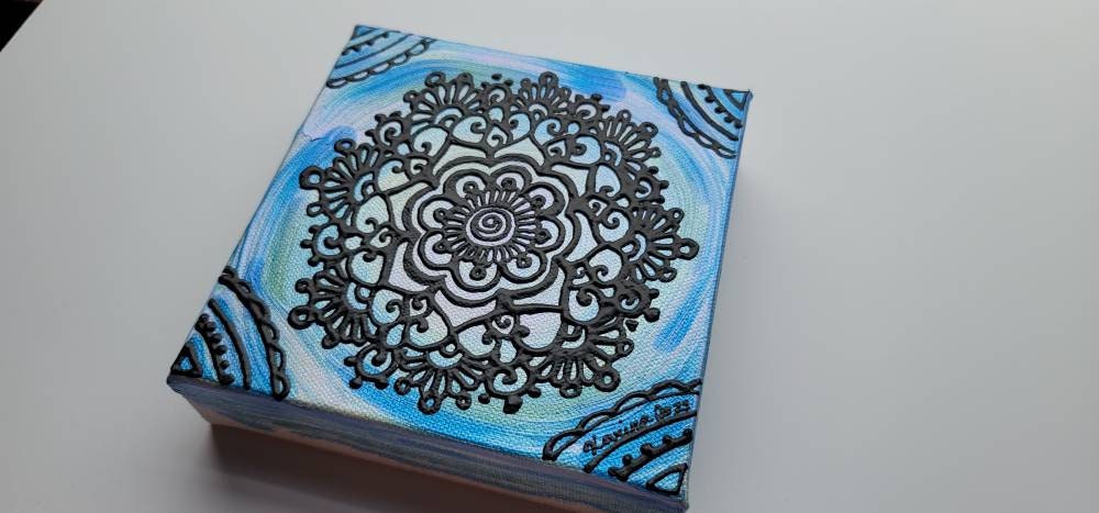 Discern | 6x6" Acrylic Painting | Reiki Art