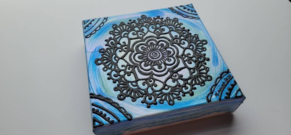 Discern | 6x6" Acrylic Painting | Reiki Art