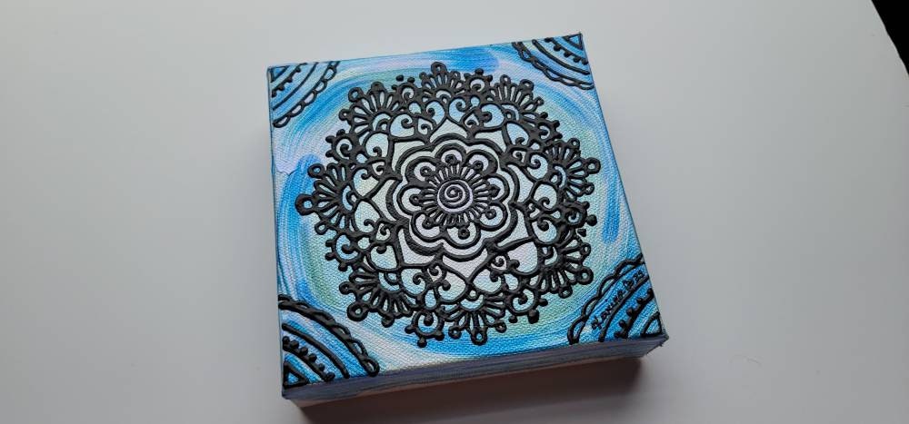 Discern | 6x6" Acrylic Painting | Reiki Art