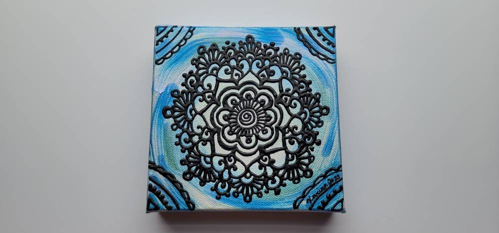 Discern | 6x6" Acrylic Painting | Reiki Art