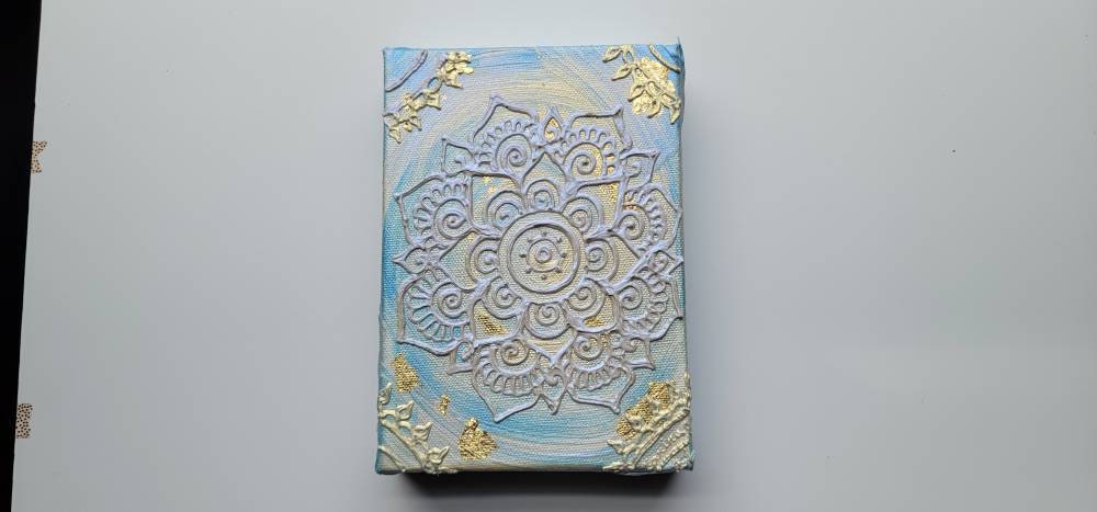 Dive | 5x7" Acrylic Painting | Reiki Art