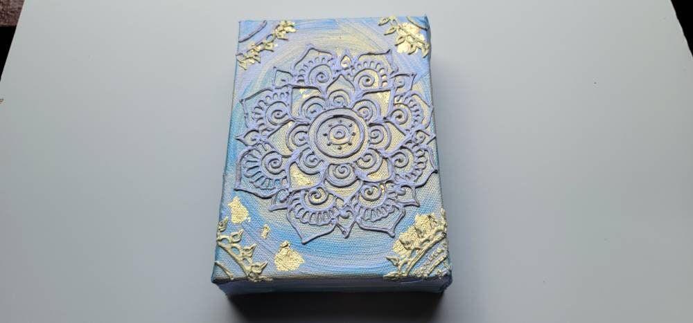Dive | 5x7" Acrylic Painting | Reiki Art