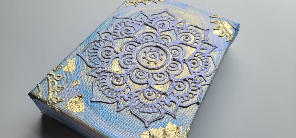 Dive | 5x7" Acrylic Painting | Reiki Art