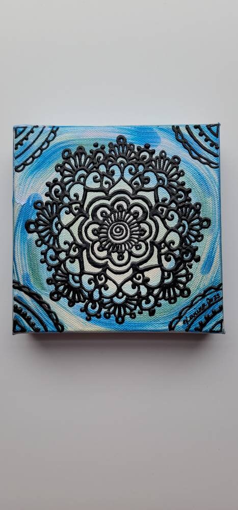 Discern | 6x6" Acrylic Painting | Reiki Art