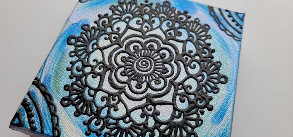Discern | 6x6" Acrylic Painting | Reiki Art
