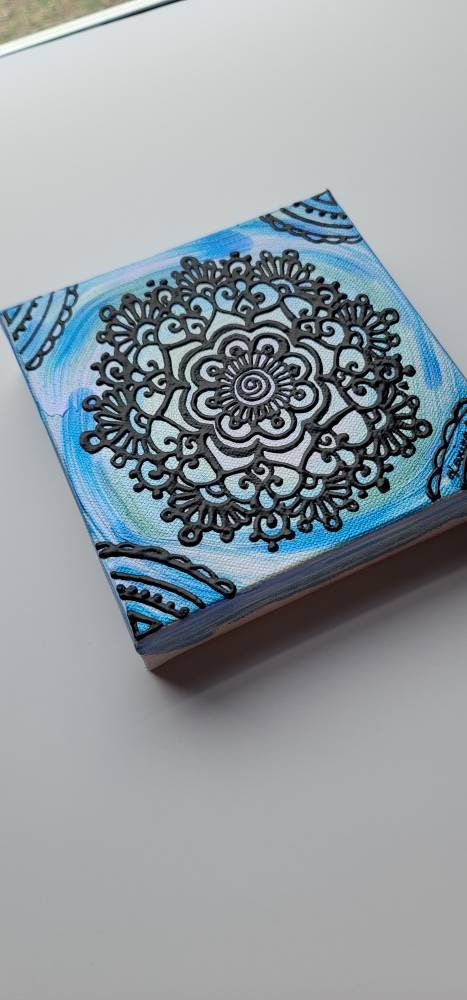 Discern | 6x6" Acrylic Painting | Reiki Art