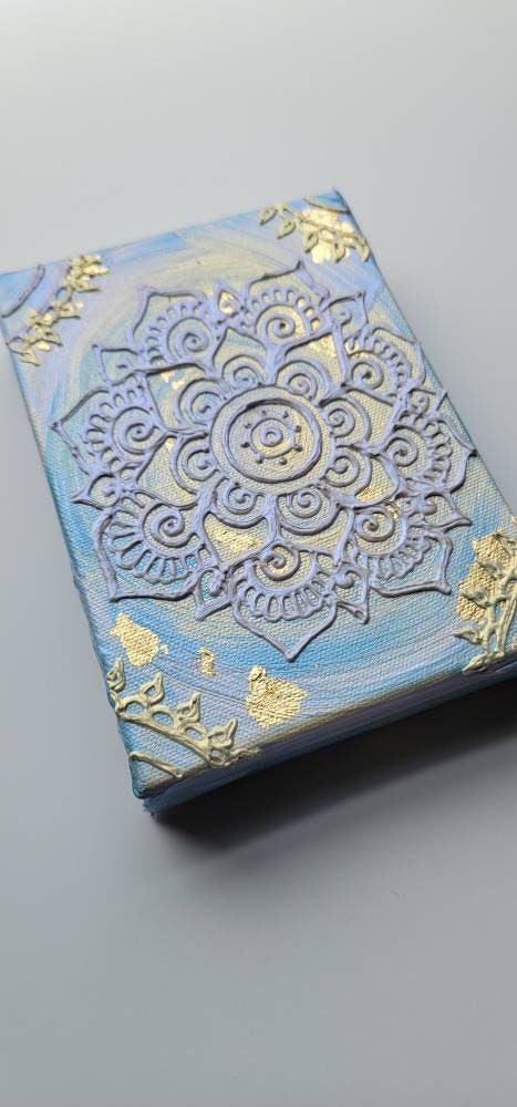 Dive | 5x7" Acrylic Painting | Reiki Art