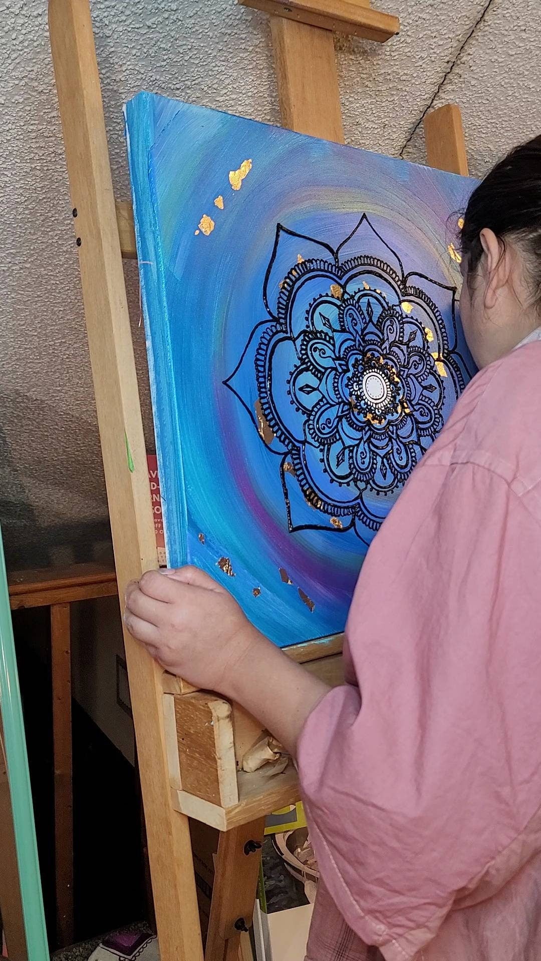 Commissioned Intention Mandala | A Complete Experience from Intention Session to Freehand Reiki Infused Intention Mandala Acrylic Painting