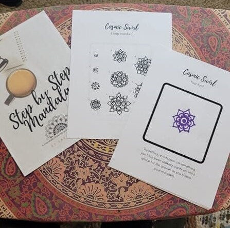 Step-by-Step Mandala Workbook DIGITAL & PRINTABLE DOWNLOAD | Learn to Draw Mandala Art Ebook