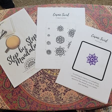 Step-by-Step Mandala Workbook DIGITAL & PRINTABLE DOWNLOAD | Learn to Draw Mandala Art Ebook