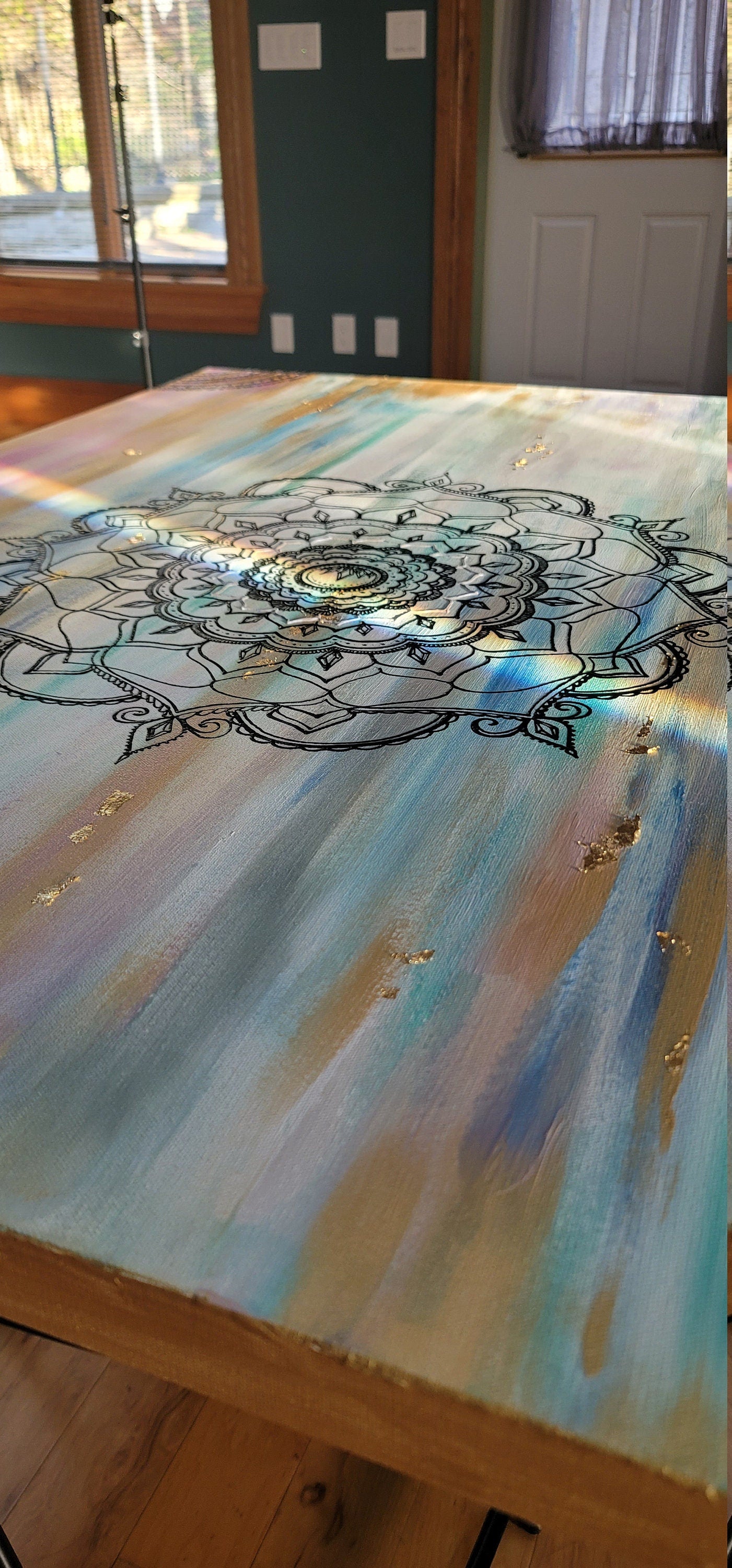 Comfortable in the Uncomfortable Original Mandala Painting | Freehand Reiki Infused Intention Artwork