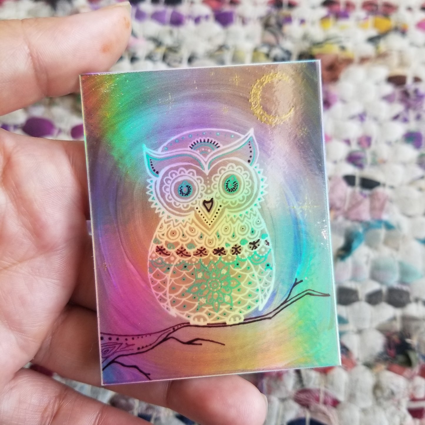 Owl Waterproof Art Sticker