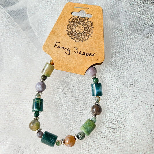 Fancy Jasper Crystal Bracelet