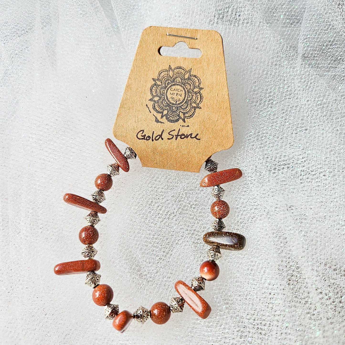 Goldstone Crystal Bracelet