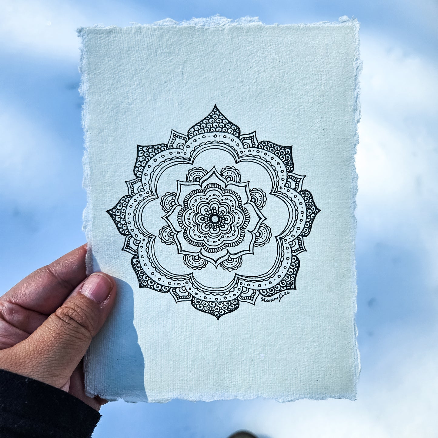 "Linger" Original Mandala Drawing