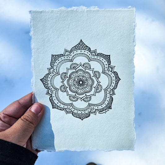 "Linger" Original Mandala Drawing