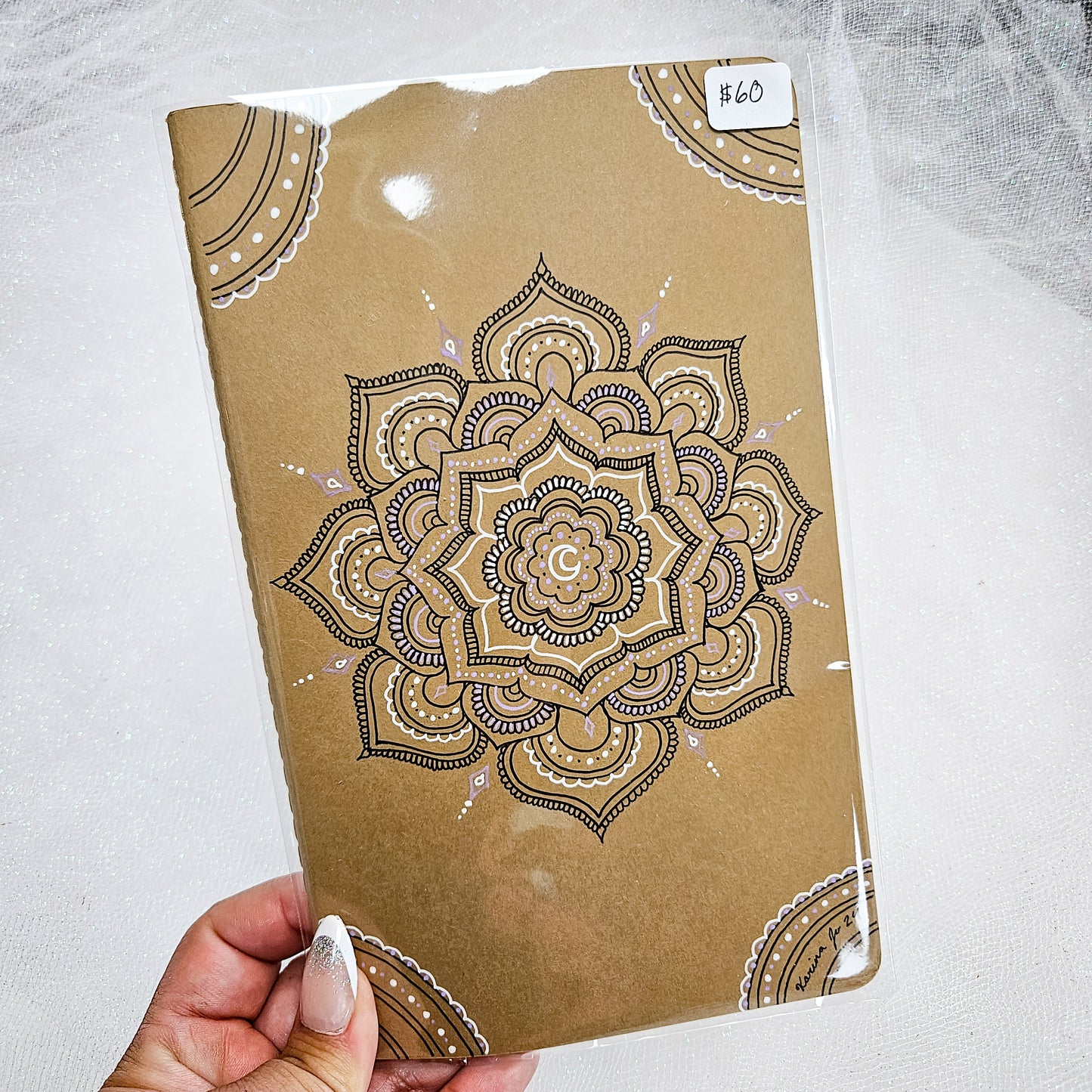 Medium Handdrawn Mandala Moleskine Journal / Notebook