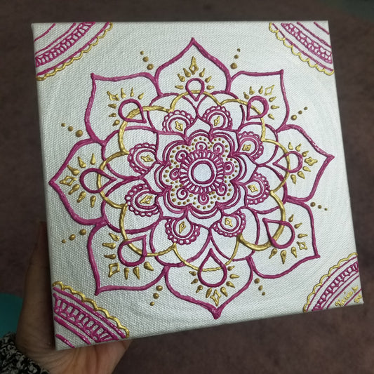 Rebirth 8x8" Acrylic Painting