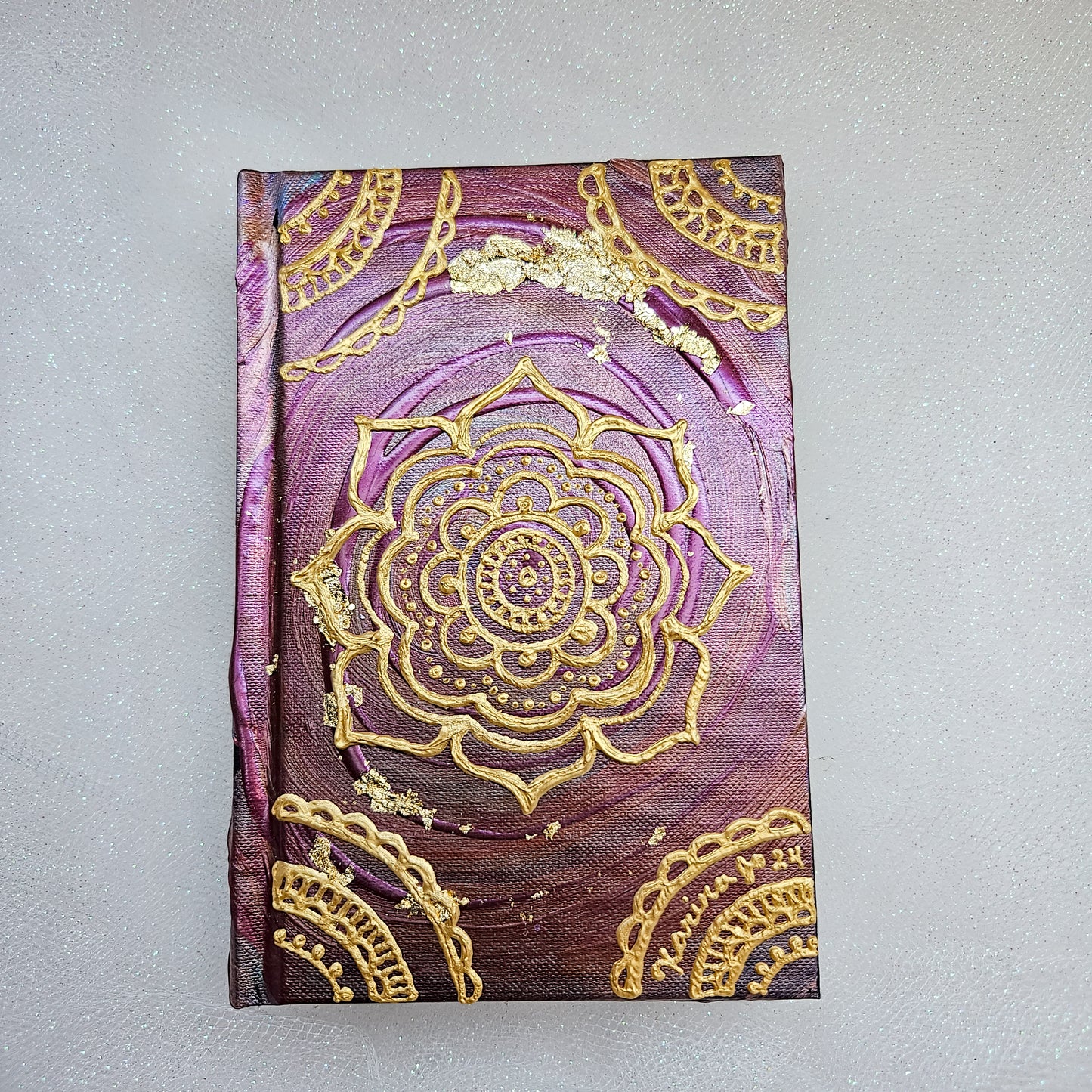 Lost is Where We Want To Be 4x6" hand-painted sketchbook / journal