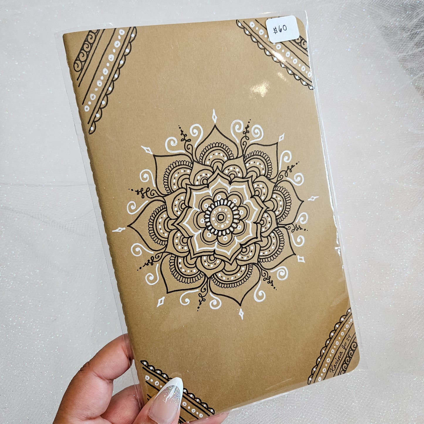 Medium Handdrawn Mandala Moleskine Journal / Notebook