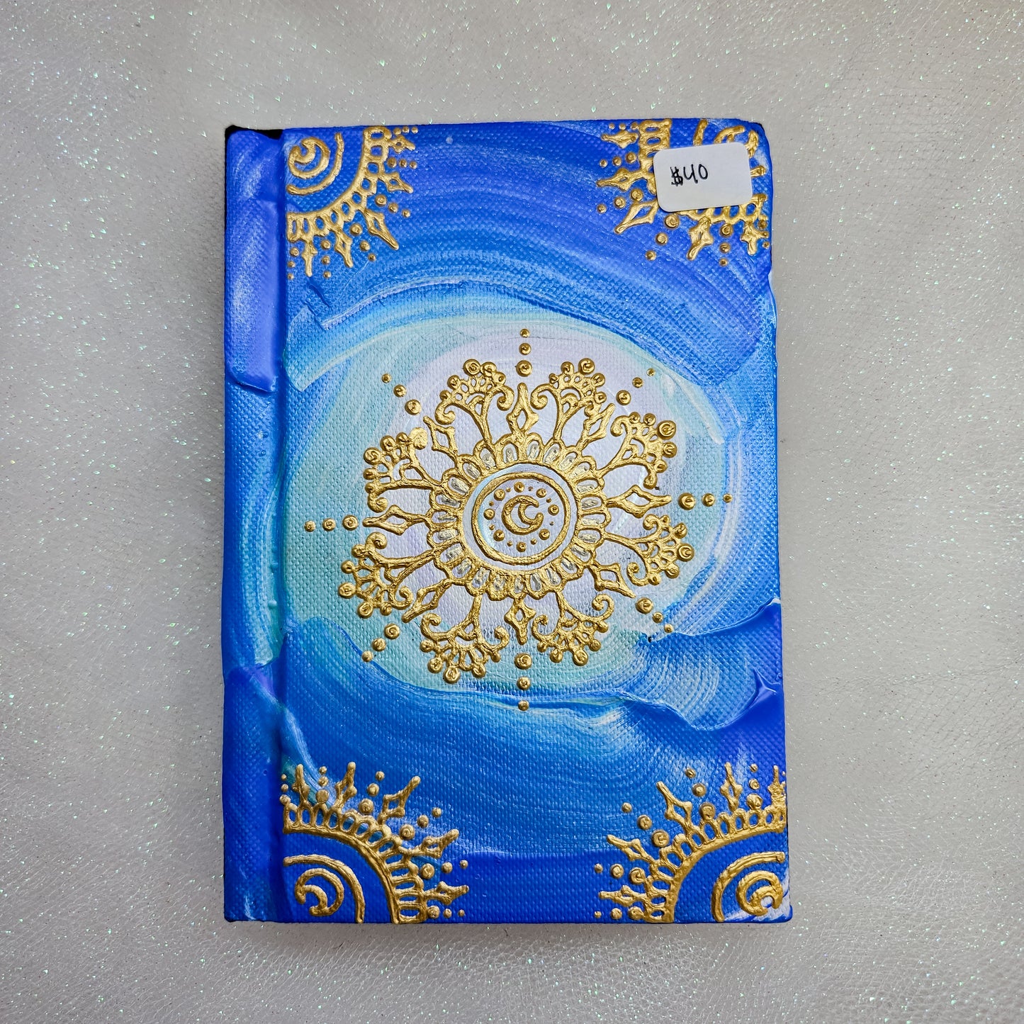 Deep Discovery 4x6" hand-painted sketchbook / journal