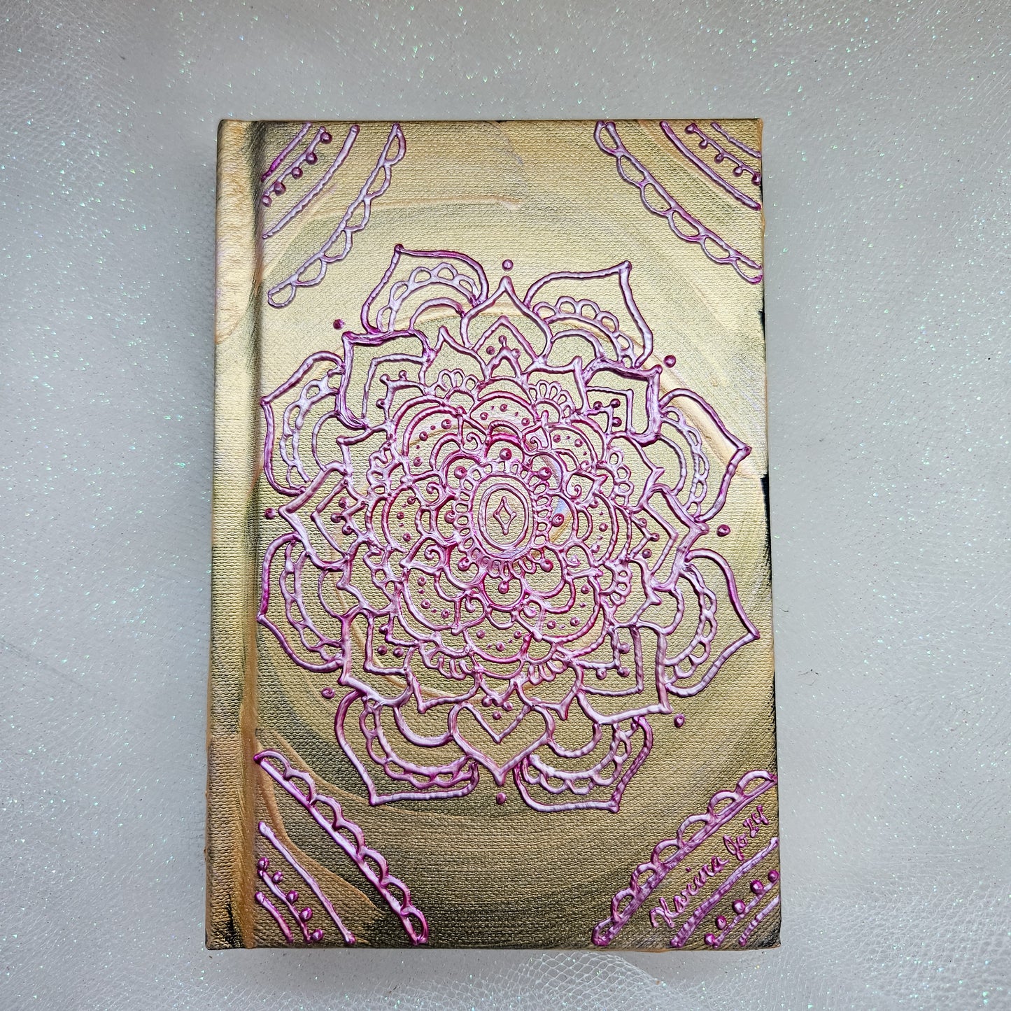 Soft Strength 4x6" hand-painted sketchbook / journal