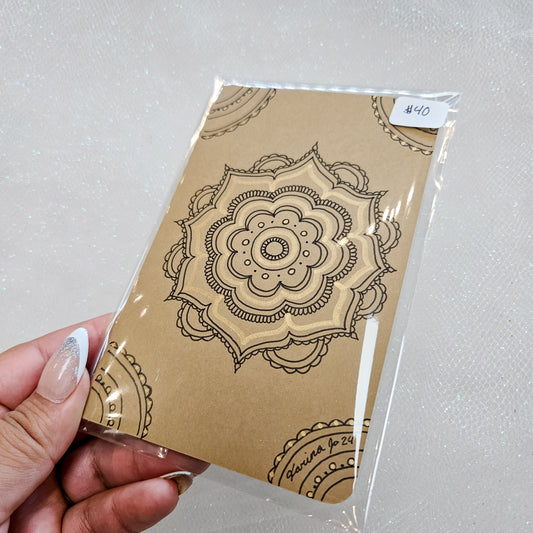 Small Handrawn Mandala Moleskine Journal / Notebook