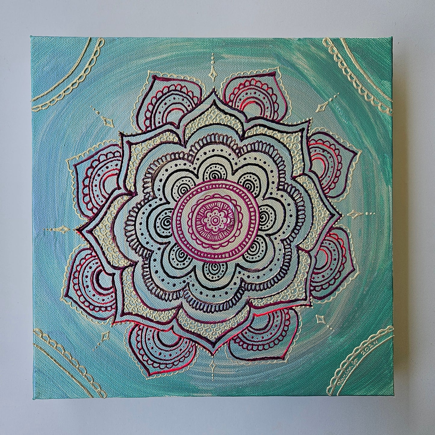 Fluidity 12x12" Acrylic Painting