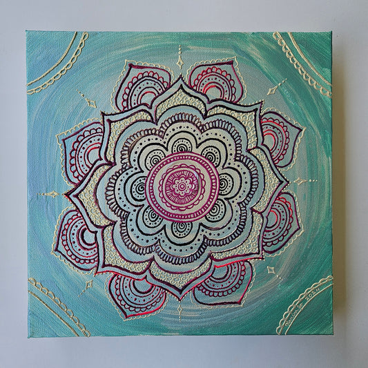 Fluidity 12x12" Acrylic Painting