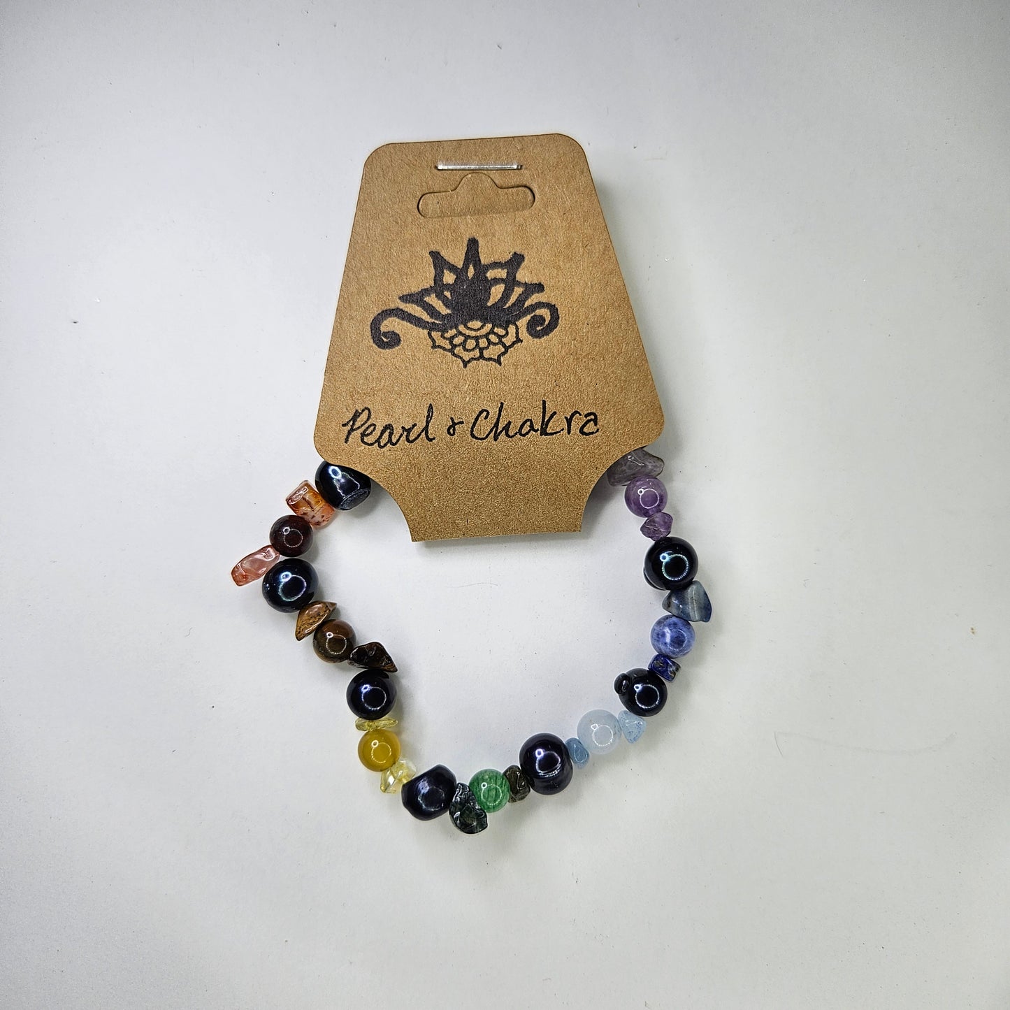 Pearl & Chakra Crystal Bracelet