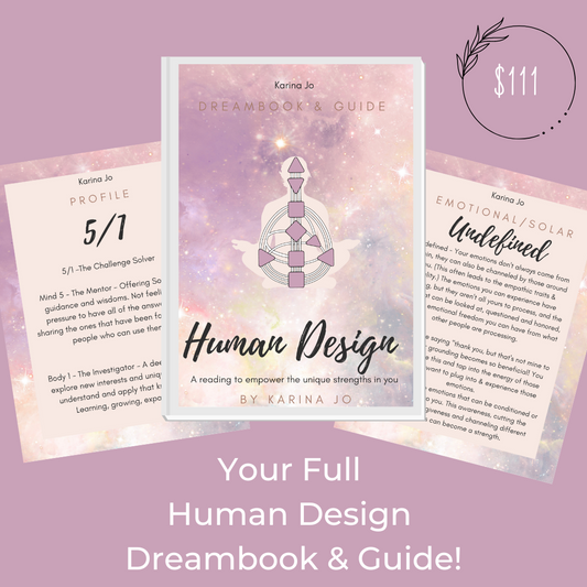 Full Human Design Reading Dreambook & Guide